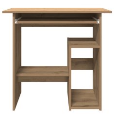 Vidaxl Pisalna miza artisan hrast 80x45x74 cm inženirski les