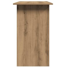 Vidaxl Pisalna miza artisan hrast 80x45x74 cm inženirski les