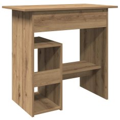 Vidaxl Pisalna miza artisan hrast 80x45x74 cm inženirski les