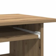 Vidaxl Pisalna miza artisan hrast 80x45x74 cm inženirski les