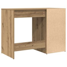 Vidaxl Pisalna miza artisan hrast 100x49x75 cm inženirski les
