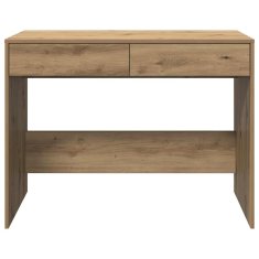 Vidaxl Pisalna miza artisan hrast 101x50x76,5 cm inženirski les