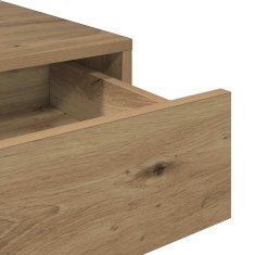 Vidaxl Pisalna miza artisan hrast 101x50x76,5 cm inženirski les
