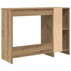 Vidaxl Pisalna miza artisan hrast 102,5x35x75 cm inženirski les