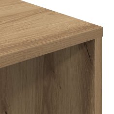 Vidaxl Pisalna miza artisan hrast 102,5x35x75 cm inženirski les