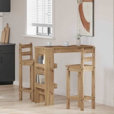 Vidaxl Stenska barska miza artisan hrast 102x45x103,5 cm