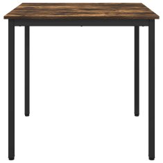 Vidaxl Jedilne mize 80 x 80 x 75 cm Inženirski les Dimljen hrast