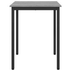 Vidaxl Jedilne mize 60 x 60 x 75 cm Inženirski les Siva Sonoma Kvadrat