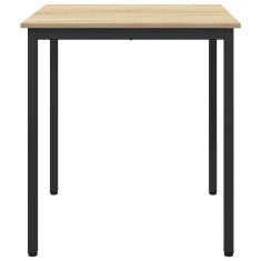 Vidaxl Jedilne mize 70 x 70 x 75 cm Inženirski les Sonoma hrast