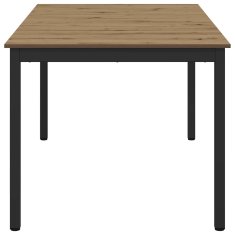 Vidaxl Jedilne mize 150 x 90 x 75 cm Inženirski les Artisan hrast