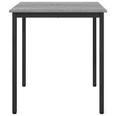 Vidaxl Jedilne mize 70 x 70 x 75 cm Inženirski les Siva Sonoma Kvadrat