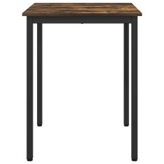 Vidaxl Jedilne mize 60 x 60 x 75 cm Inženirski les Dimljen hrast