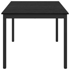 Vidaxl Jedilne mize 150 x 90 x 75 cm Inženirski les Črni hrast