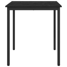 Vidaxl Jedilne mize 70 x 70 x 75 cm Inženirski les Črni hrast Kvadrat