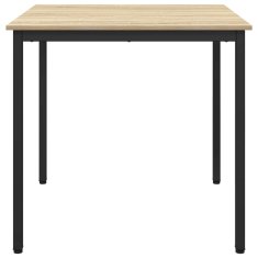 Vidaxl Jedilne mize 80 x 80 x 75 cm Inženirski les Sonoma hrast