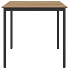 Vidaxl Jedilne mize 80 x 80 x 75 cm Inženirski les Artisan hrast