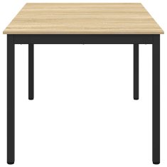 Vidaxl Jedilne mize 150 x 90 x 75 cm Inženirski les Sonoma hrast
