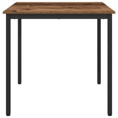 Vidaxl Jedilne mize 80 x 80 x 75 cm Inženirski les Hrastovina Kvadrat