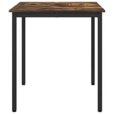 Vidaxl Jedilne mize 70 x 70 x 75 cm Inženirski les Dimljen hrast