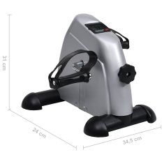 Vidaxl Vexor Sport Srebrna Mini Kolesarska Kolesa s Plastičnim Flywheelom