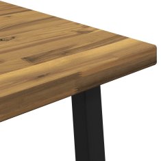 Vidaxl Kvadratna jedilna miza 80 x 80 x 75 cm Masiven les akacije