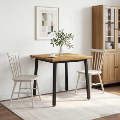 Vidaxl Kvadratna jedilna miza 80 x 80 x 75 cm Masiven les akacije
