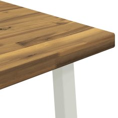 Vidaxl Kvadratna jedilna miza 80 x 80 x 75 cm Masiven les akacije