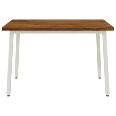 Vidaxl Kvadratna jedilna miza 120 x 70 x 75 cm Masiven les akacije