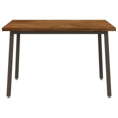 Vidaxl Kvadratna jedilna miza 120 x 70 x 75 cm Masiven les akacije