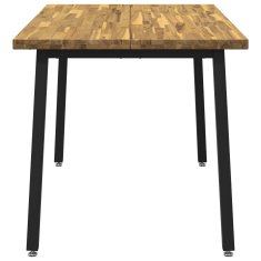 Vidaxl Kvadratna jedilna miza 120 x 80 x 75 cm Masiven les akacije