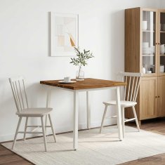Vidaxl Kvadratna jedilna miza 80 x 80 x 75 cm Masiven les akacije