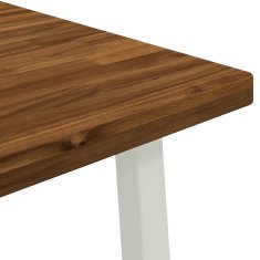 Vidaxl Kvadratna jedilna miza 80 x 80 x 75 cm Masiven les akacije