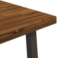 Vidaxl Kvadratna jedilna miza 80 x 80 x 75 cm Masiven les akacije