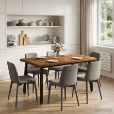 Vidaxl Kvadratna jedilna miza 120 x 70 x 75 cm Masiven les akacije