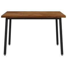 Vidaxl Kvadratna jedilna miza 120 x 70 x 75 cm Masiven les akacije