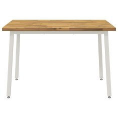 Vidaxl Kvadratna jedilna miza 120 x 70 x 75 cm Masiven les akacije