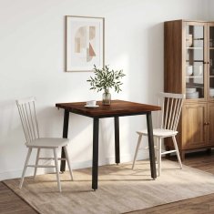Vidaxl Kvadratna jedilna miza 90 x 90 x 75 cm Masiven les akacije