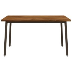 Vidaxl Kvadratna jedilna miza 140 x 70 x 75 cm Masiven les akacije