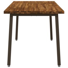 Vidaxl Kvadratna jedilna miza 140 x 70 x 75 cm Masiven les akacije