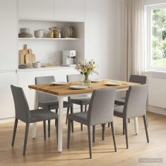 Vidaxl Kvadratna jedilna miza 140 x 70 x 75 cm Masiven les akacije