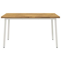 Vidaxl Kvadratna jedilna miza 140 x 70 x 75 cm Masiven les akacije