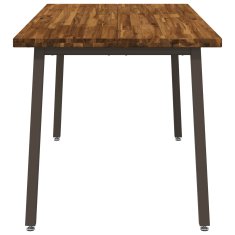 Vidaxl Kvadratna jedilna miza 140 x 80 x 75 cm Masiven les akacije