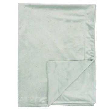 BIMBI DREAMS Odejica zlate pike velur mint 80x110 cm