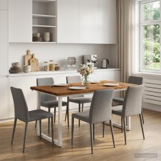 Vidaxl Kvadratna jedilna miza 160 x 70 x 75 cm Masiven les akacije