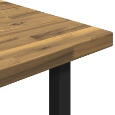 Vidaxl Kvadratna jedilna miza 160 x 70 x 75 cm Masiven les akacije