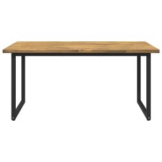 Vidaxl Kvadratna jedilna miza 160 x 70 x 75 cm Masiven les akacije