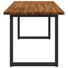Vidaxl Kvadratna jedilna miza 160 x 70 x 75 cm Masiven les akacije