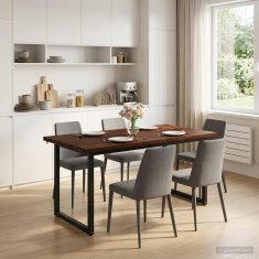 Vidaxl Kvadratna jedilna miza 160 x 70 x 75 cm Masiven les akacije