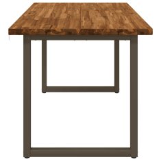 Vidaxl Kvadratna jedilna miza 160 x 70 x 75 cm Masiven les akacije