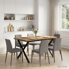 Vidaxl Kvadratna jedilna miza 120 x 70 x 75 cm Masiven les akacije